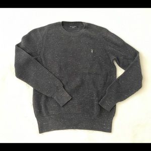 AllSaints Ramskull Waffle-Knit Crew Sweater Small/Medium
